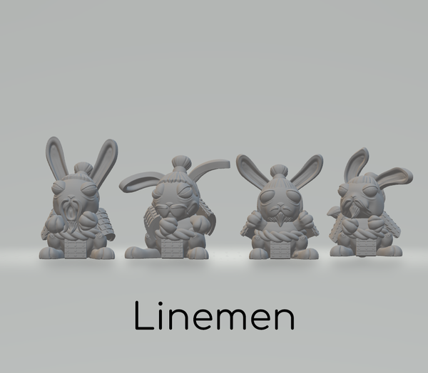 Year of the Rabbit Linemen 9x